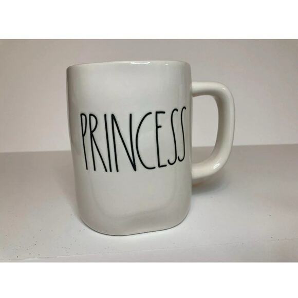 Rae Dunn Artisan Collection -Prince & Princess Farmhouse Mug Set of 2, White - Picture 2 of 9